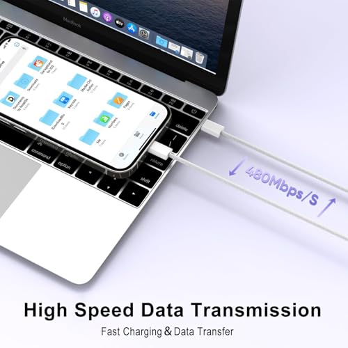 Cargador para iPhone 17e de carga rápida doble USB C tipo C para iPhone 17 Pro Max y 16 7