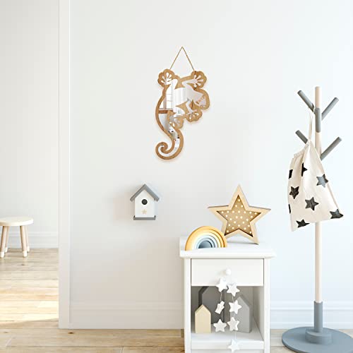 Cute Lizard Patterned Silver Natural Wood Framed Acrylic To Hanging Wall Mirror Decorative Stickers Baby Kids Teen Room Nursery Bathroom Bedroom Livingroom Decoration #TOP4