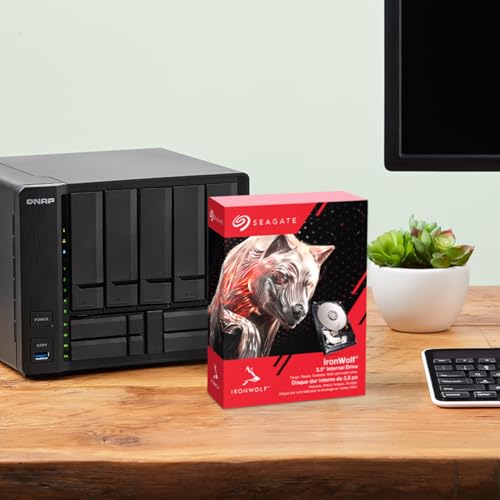 Seagate IronWolf 2To, Disque dur interne NAS HDD, CMR 3.5 Pouces, SATA 6Goit/s 5900 tr/min, 256 Mo de mémoire cache, pour NAS RAID, Ouverture Facile, Services Rescue (ST2000VNZ03)