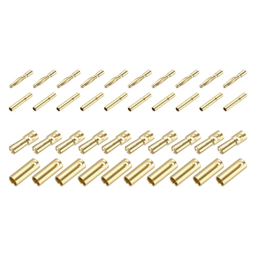 Conectores banana de 5.5mm y 2mm con baja resistencia para optimizar motores ESC de aeromodelismo