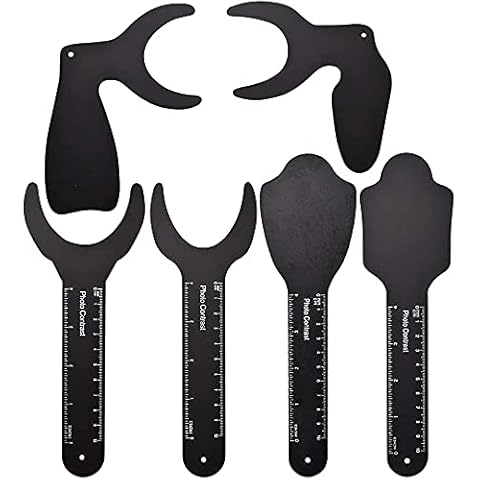 Chargenyang 6 Pcs Dental Intraoral Photography Black Background Board Plate Dental Photo Contrast Image Contraster Kit Dental Tool Cover
