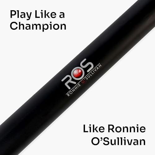 Funky Chalk Riley Ronnie O'Sullivan Strike 57 Inch 2 Piece Centre Joint Cue and Case Set 9.5mm Tip with Black Hard Case - Image 3