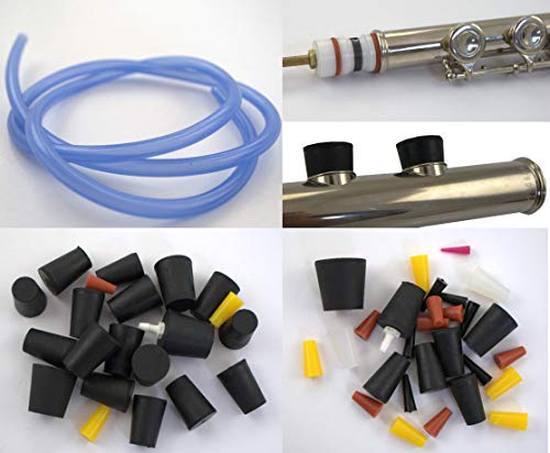 MUSICMEDIC.COM LEAK TESTER ACCESSORIES for WOODWIND REPAIR, FLUTE, CLARINET, SAXOPHONE, OBOE,BASSOON (O-Rings for Leak Isolator)