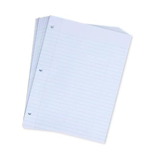 Papel de enchimento de folhas soltas, papel pautado largo, 20 x 25 cm, papel de fichário perfurado c