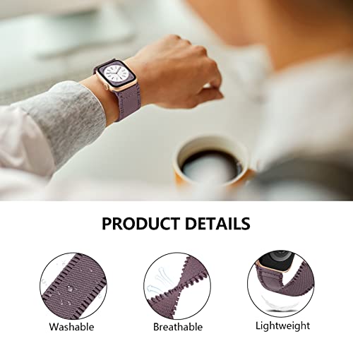 Image of 4 Pack Stretchy Solo Loop Compatible with Apple Watch Bands 38mm 40mm 41mm 42mm 44mm 45mm 46mm 49mm Women Men, Sport Nylon Elastic Straps Wristbands for iWatch Series 11 10 9 8 7 6 5 4 11 Ultra /SE 3 2