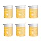 ULAB Scientific Glasbecher-Set, Vol. 100 ml, 3,3 Borosilikatgriffin, Niedrige Form mit Aufgedruckter Graduierung, 6er-Pack, UBG1014