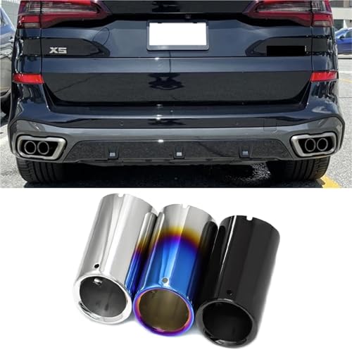 Embouts d'échappement pour BMW X5 G05 X6 G06 X7 G07 M Sport | Pack de 4 pièces noires