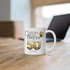 Happy 50th Birthday Coffee Mug, Cheers and Beers Design,Ceramic 11oz #4