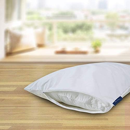 2-Pack Pillow Covers Mite Free Cooling Hypoallergenic Waterproof Pillow Protector Pillow Case Zippered Breathable Cool for Maximum Comfort 20" x 30"