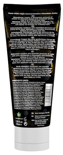 5kind Arnika Salbe Hochkonzentriert 100ml - Extra Stark Arnika Creme - Schnell Wirkende Salbe Hochdosiert - Intensive Creme mit Montana Extract - Gel für Muskeln und Gelenke