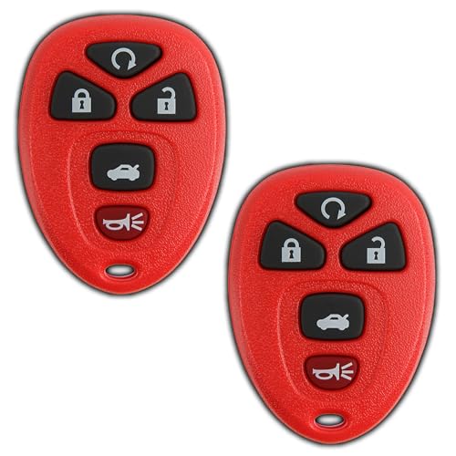 2X KeylessOption Key Fob Replacement for 2004 2005 2006 2007 2008 2009 2010 2011 2012 2013 Buick Chevrolet Chevy Cobalt Malibu Pontiac G5 G6 Saturn Remote, 5-Button 22733524, Locksmith Required