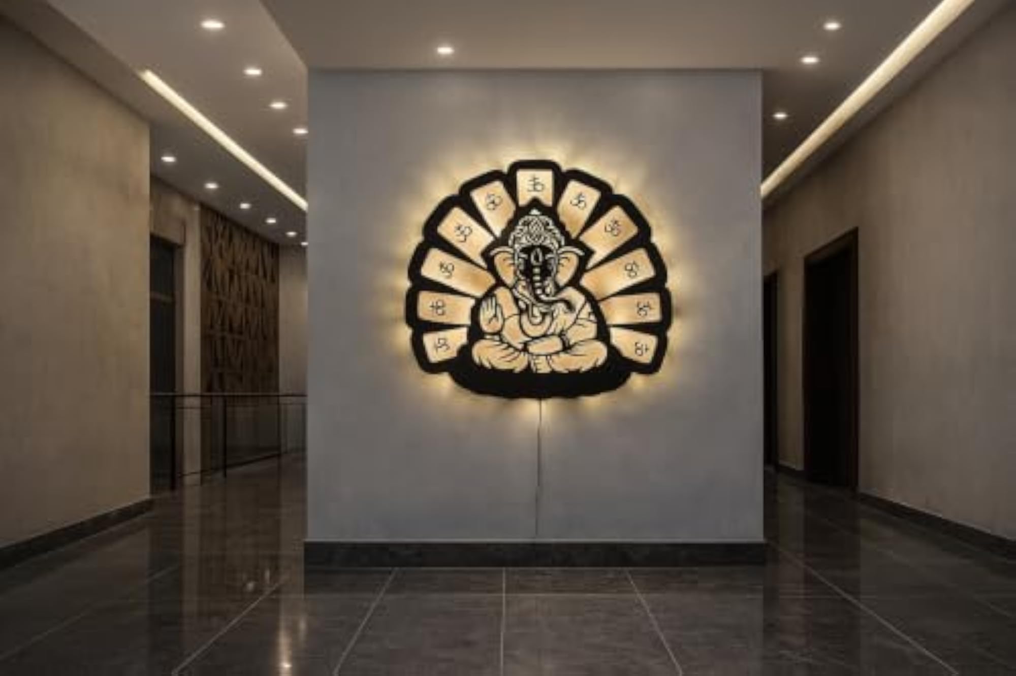 Om Ganesha LED Wall Decor Light