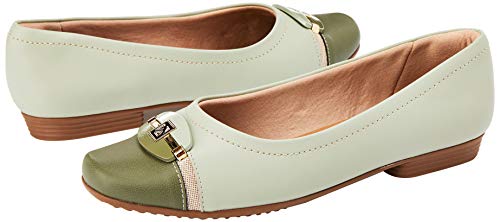 Sapato Salto Baixo Raquel, Piccadilly, Menta, 35