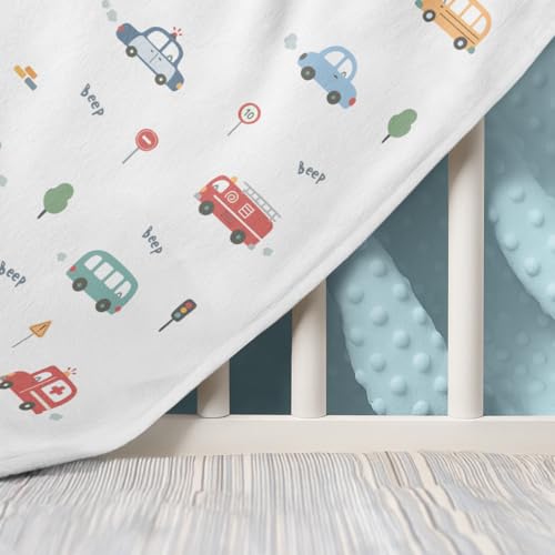 Image of SANDJEST Vehicle Minky Blanket 30 x 40 Inches, Gift for Christmas Birthday