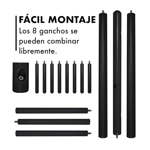 Miniatura 8 de Perchero De Pie Madera De Haya Natural Con 8 Ganchos Estilo Árbol Minimalista Colgador Ropa Sombreros Bolsos Fácil Montaje Organizador Entrada Dormitorio Salón Oficina Compacto Estable Ligero