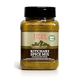 Pride Of India - Kitchari Spice Seasoning – Made with Authentic Indian Spices – Good for Health Cleanse & Diet – Easy to Use – 7 oz. Medium Dual Sifter Jar