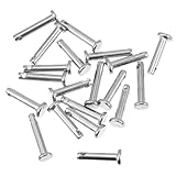 SEWACC 20pcs Stainless Steel Clevis Pins Flat Head with Single Hole Anti-Rust Fixed Locating Pins for Heavy Duty Fastening and Mechanical Assembly