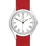 Smart Turnout Equerry Watch, pompelmo rosso in pelle goffrata cinturino NATO