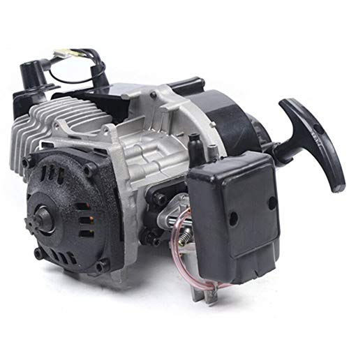 Engine Motor 49CC 2 Stroke Racing Complete Engine Motor Pull Start Motorized Bike Engine Kit for Pocket Bike Mini Dirt Bike ATV Scooter (Complete Engine Only, Style 2)