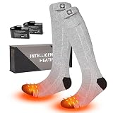Heated Socks for Men Women, Electric Heated Socks Rechargeable with 7.4V 2200mAh Battery, 3 Thermal