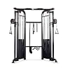 Titan Fitness Functional Trainer, Cable Crossover Machine with 200 LB Double Weight Stack, 2:1 Cable Pull Station, Home Gym Workout Weight Training Machine with Attachments