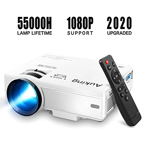 Mini Projector 2020 Upgraded Portable Video-Projector,55000 Hours Multimedia Home Theater Movie Projector,Compatible