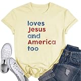 Camiseta gráfica de cruz de Jesús para mujer, S
