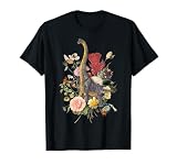 Cute Cottagecore Trex Dinosaur Flower Botanical Vintage T-Shirt