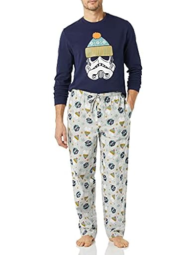 Amazon Essentials Disney | Marvel | Star Wars Conjunto de Pijama en Franela Hombre, Star Wars Winter - Mens, XXL | Ya disponible en tu tienda friki favorita! En mundofriki.es!