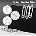 Bewudy 15 Pcs Hair Clips, Safety Pin Shape Hair Clips for Women, Goth Hair Accessories, Hair Pins for Girls Women(Sliver)