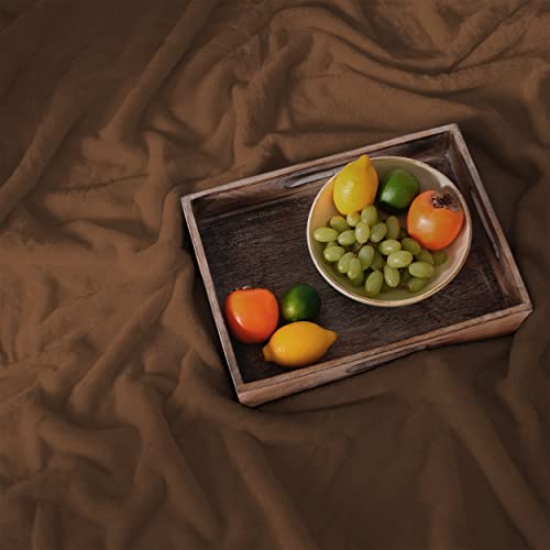 Amago - Kuscheldecke, Cashmere-Feeling, 180 x 220 cm - Schoko