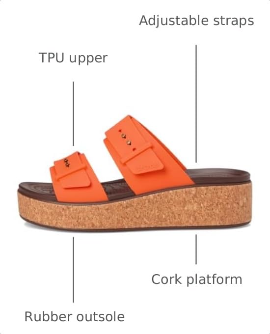 Image of Crocs Women's Brooklyn Cork Buckle Sandals