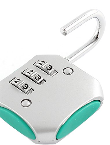 Image of Aexit Suitcase Luggage Padlocks & Hasps 3 Dial Resettable Digit Password Combination Combination Padlocks Lock Padlock