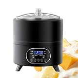 ★【Display LCD ad alta definizione】Yogurtiera è dotata un display LCD che consente controllare i giorni e il tempo fermentazione tramite pulsanti.Lo schermo visualizza lo stato funzionamento in tempo reale.Adatta per preparazione yogurt,vino riso dolce,natto,aglio nero,vino frutta,aceto frutta,enzimi,noodles,kimchi e molti altri alimenti
