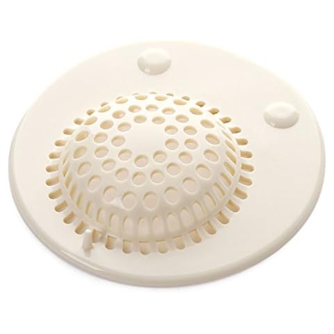 LTCT Hair Stopper Suction Cup Bathroom Hair Filter Sink Strainer White (S) Cover