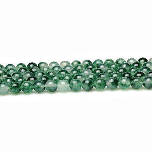 MJDCB Round Stone Beads 12mm Moss Jade Loose Gemstone Beads for Jewelry Making Bracelet Necklace 30pcs - Image 3