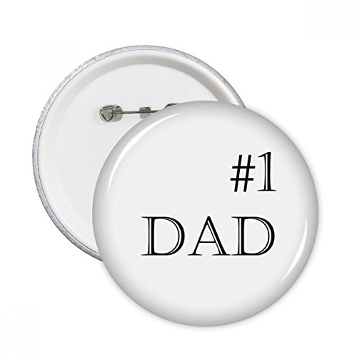 Festival de père broches rondes vêtement badge bouton citation papa cadeau multicolore