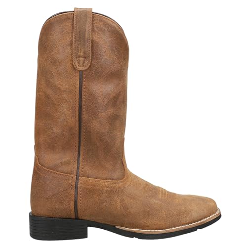 ROPER Men's Monterey Embroidered Square Toe Pull on Western Boot