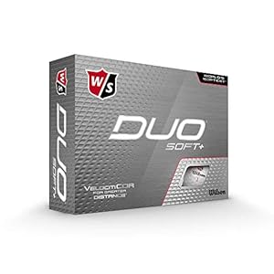 Wilson Duo Soft Bola DE Golf, Hombres, White, 12-Ball