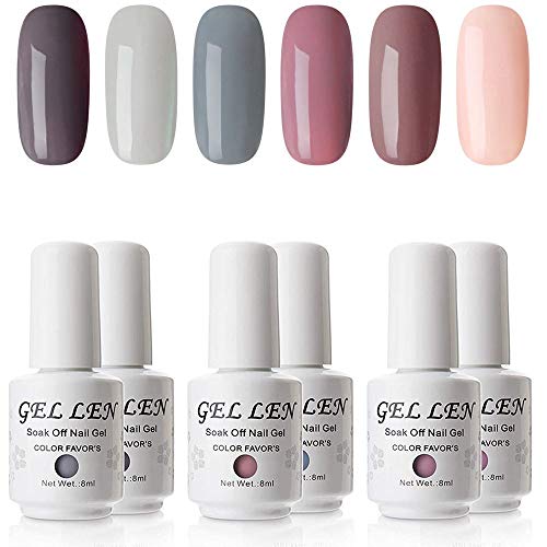 最安値 小林国際貿易株式会社 Gellen ジェルネイル カラーポリッシュ 8ml Uv Led カラージェル 6色 セット ヌードグレー系 9219 の価格比較