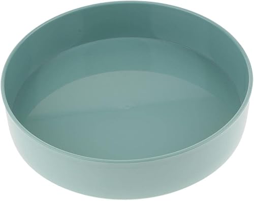 Miniatura 8 de Plástico redondo Ikebana Suiban jarrón olla bonsái flor contenedor, negro 13.0 in