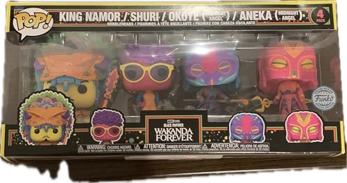 Figuras Pop Marvel Black Panther Wakanda Forever S2 Set de 4 Muñecos Coleccionables 2