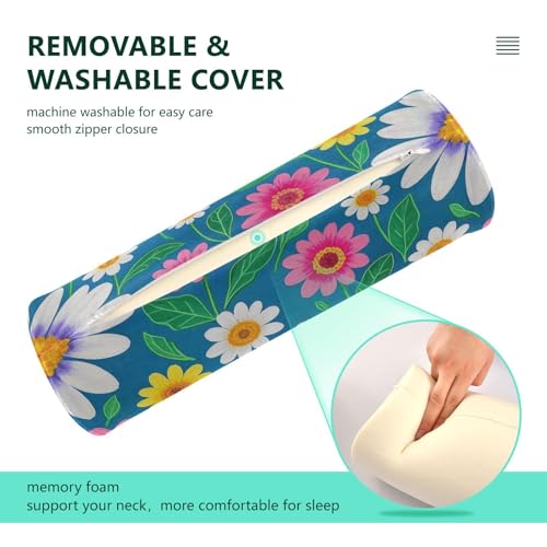 Almohada cilindro espuma viscoelástica tamaño único miniatura 4