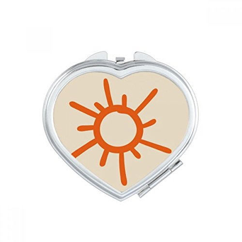 Miroir maquillage compact portable soleil pour retouches au bureau