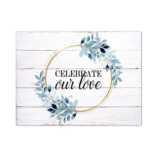 Cadeau pendaison de crémaillère plaque en bois Celebrate Our Love pour la maison