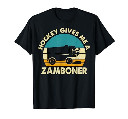 Funny hockey retro vintage sunset gifts for hockey player Camiseta