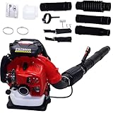 85CC Gas Backpack Leaf Blower, 2-Stroke Handheld-Class...