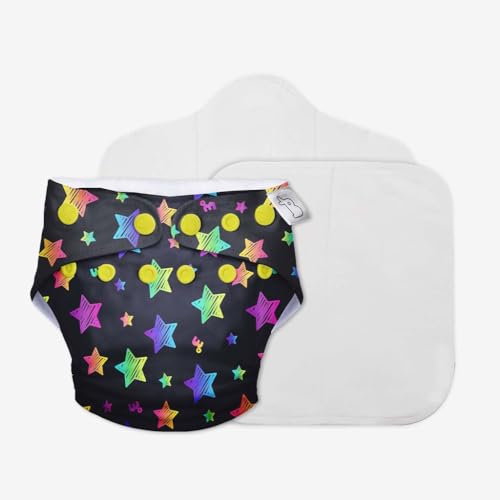 Image of Superbottoms Cloth Diapers For Babies - Starter Cloth Diaper Pack With 1 Freesize Uno|Diapers For Babies From 3M To 3Y With 3 Reusable Diaper Liners,1 Insert And 1 Booster Pad,1 Count
