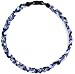 20" Titanium Sports Necklace - Blue/white/black