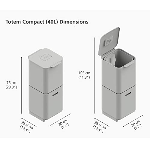 Joseph Joseph Totem Compact caneca de basura 40 litros miniatura 2